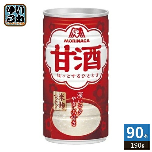 森永製菓 甘酒 190g 缶 90本 (30本入×3 まとめ買い) あまざけ 酒麹 あま酒