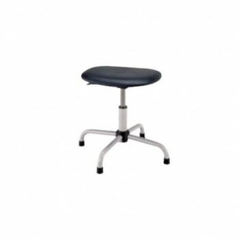 サカエ 作業用ワークチェアー 固定式 背もたれ無し 390x380x377mm S4P-BKN