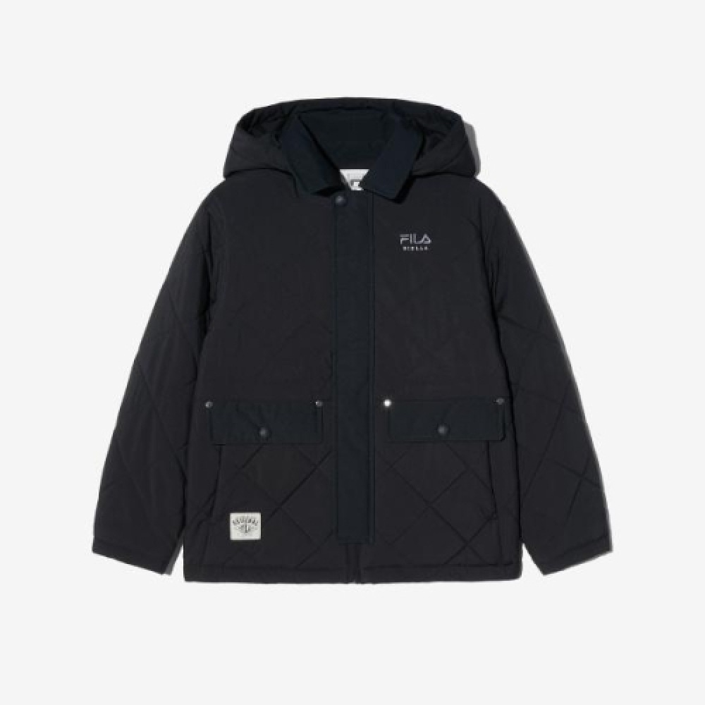 フィラ キッズバックトゥスクールキルトコーチジャケット (FK2JKH1301XBLK)