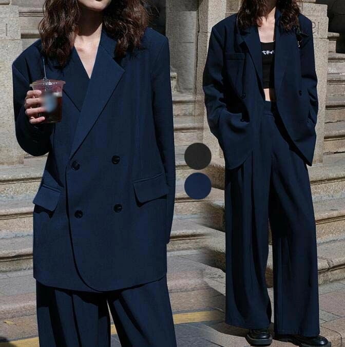 事務服 OL パンツスーツ オフィス レディース 上品 フォーマルスーツ 新品 カジュアルスーツ 通勤 就活 ビジネススーツ 体型カバー スーツ アップ キャリア 2点 ジャケット+パンツ セレモニー 5,574円