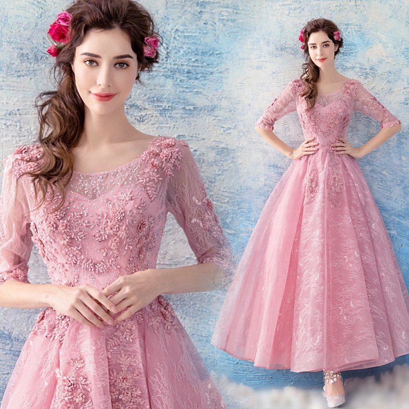 カラードレス 安い ロングドレス 長袖 演奏会 イブニングドレス 結婚式 花嫁 パーティードレス 二次会 フォーマルドレス コンサート aラインドレス 大きいサイズ