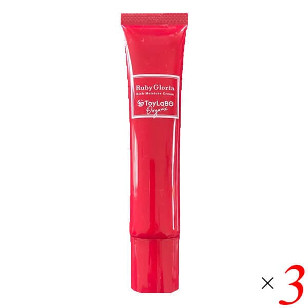 ToyLaBO オーガニック リッチモイスチュアクリーム 40ml 3本セット アイクリーム 幹細胞