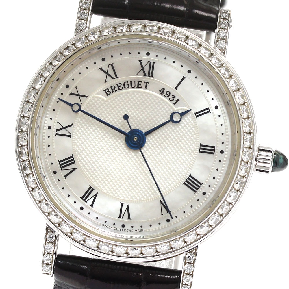 ブレゲ Breguet 8068 クラシック K18WG ダイヤベゼル 自動巻き レディース _819619【中古】