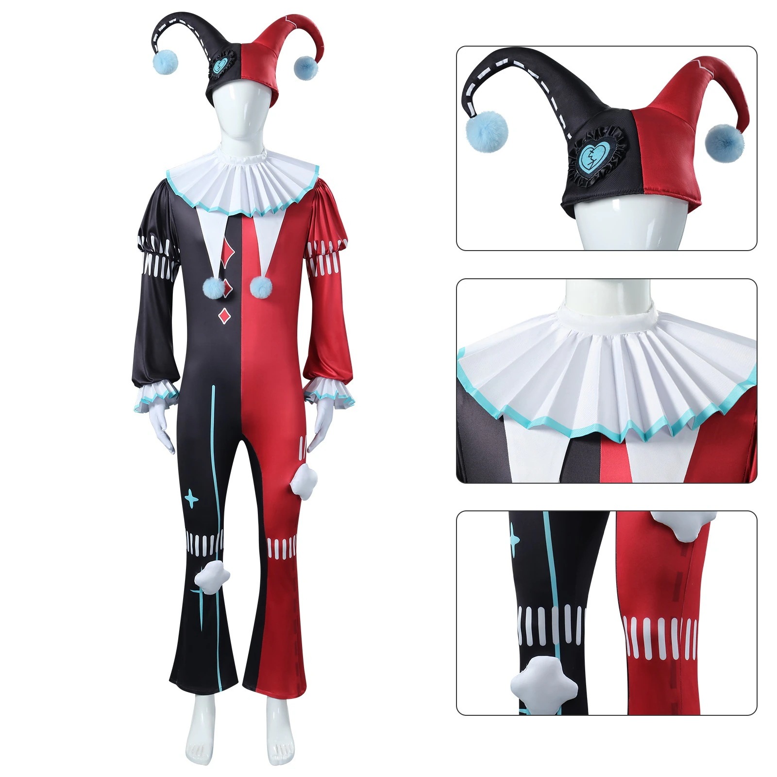 【人気爆売れ】パーティーcos コスプレ コスチュームステラ怨霊道化師アバ脱出魂夜フルセットコスプレいしょう