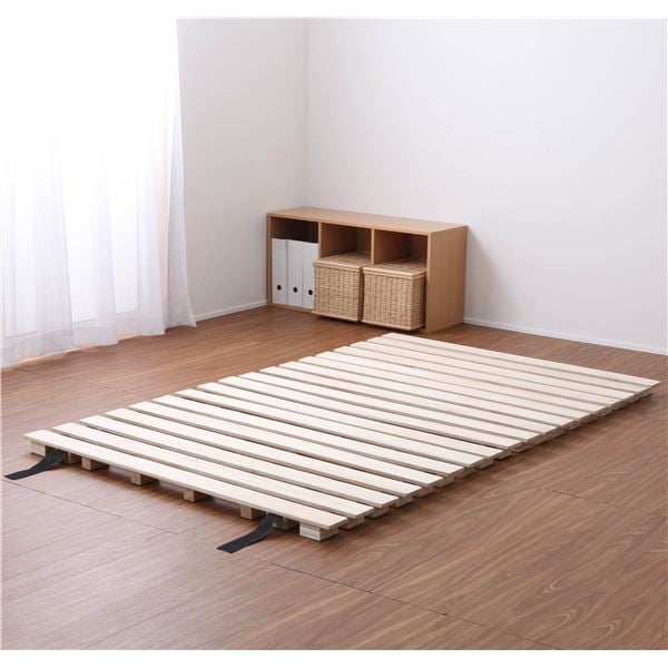 桐すのこ ロールタイプ (ダブル) 高さ5cm 通気性が良い 布団対応 マットレス対応 桐製 すのこベッド