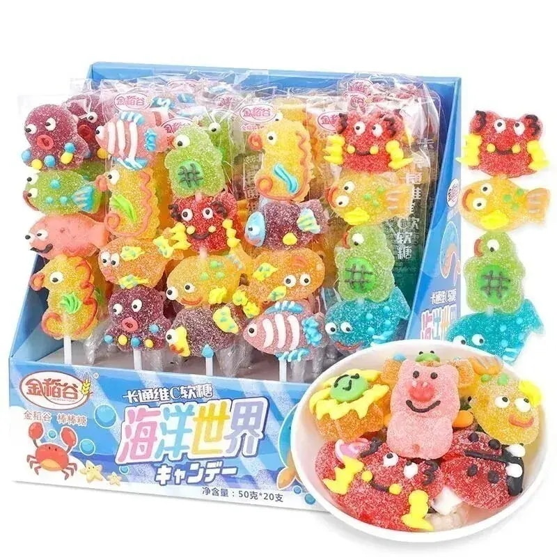 【20点セット】メガ割味がいい動物の形をした果汁グミ 韓国 お菓子 Youtubeで話題 咀嚼音