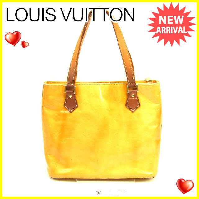 ルイ ヴィトン LOUIS VUITTON トートバッグ ワンショルダー レディース ヒューストン ヴェルニ ベージュ(イエロー) パテントレザー 人気 セール 【中古】 T611 . ルイ ヴィトン LOUIS VUITTON トートバッグ ワンショルダー レディース ヒューストン ヴェルニ ベージュ(イエロー) パテントレザー 人気 セール 【中古】 T611 .