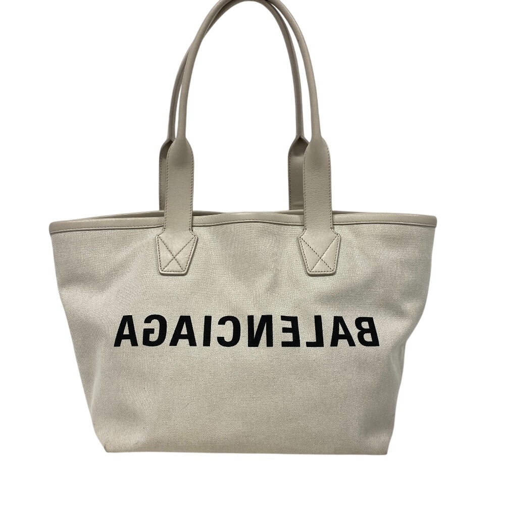 692068 キャンバス トートバッグ ホワイト ユニセックス ブランド