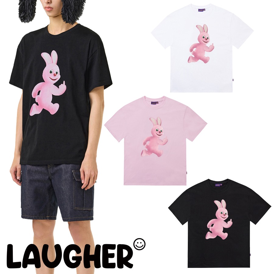 【LAUGHER】FXXX and Run 3D グラフィック 半袖Tシャツ カットソー「男女兼用」