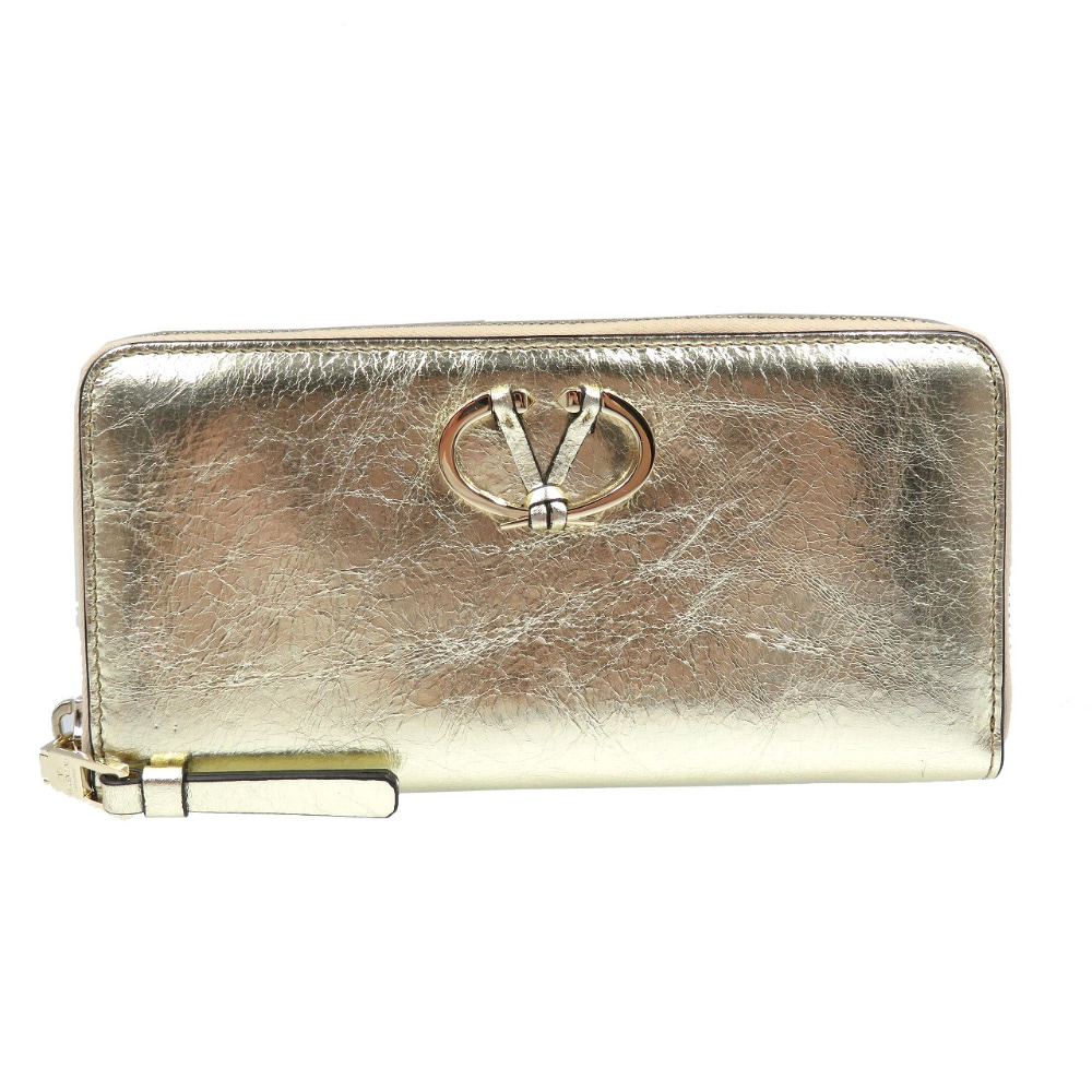 新品同様 PW2P0P88CMC 長財布 レザー/レザー ゴールド 0131【中古】 レディース