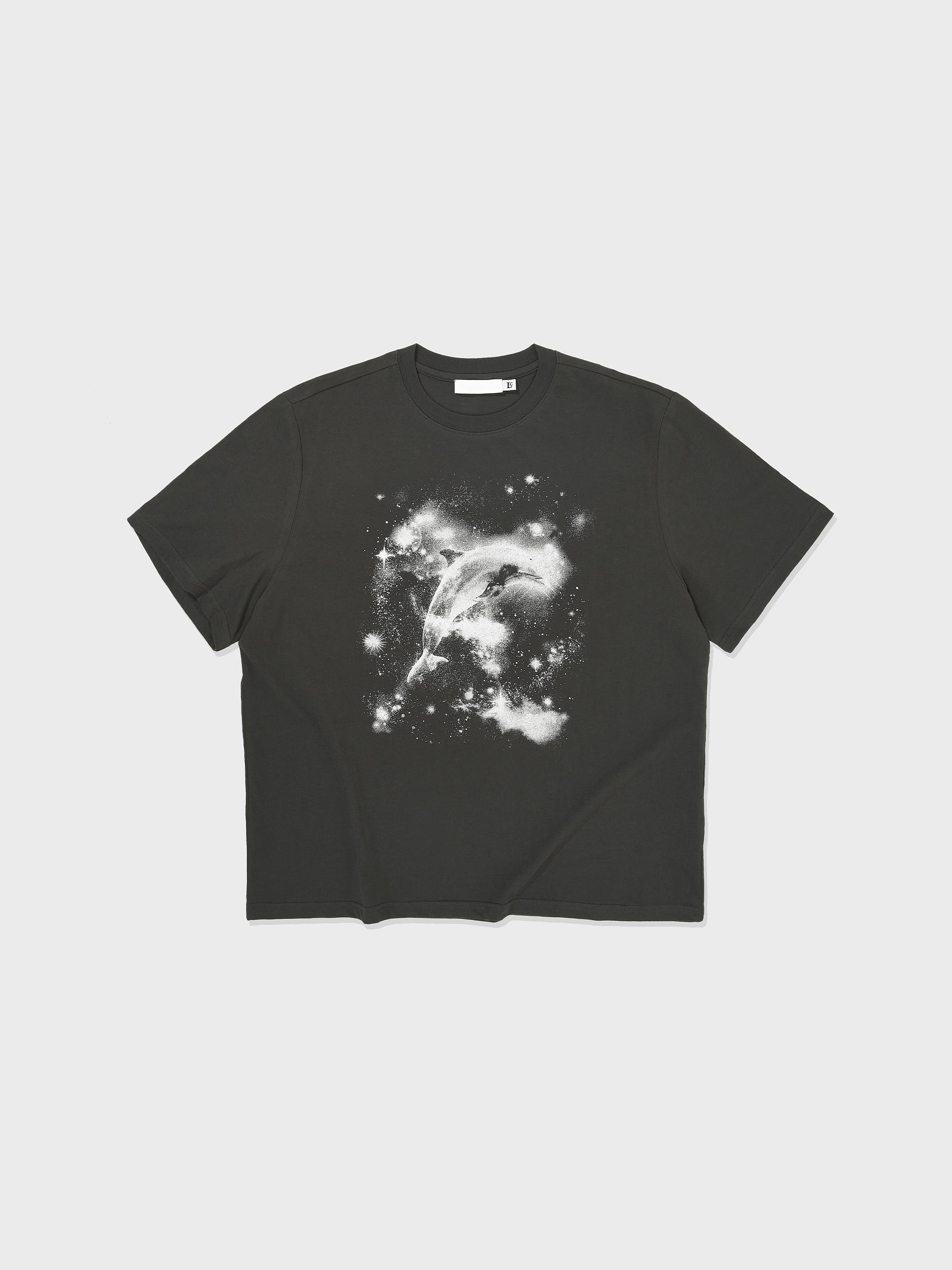 【LOW CLASSIC】 DOLPHIN T-SHIRT : CHARCOAL