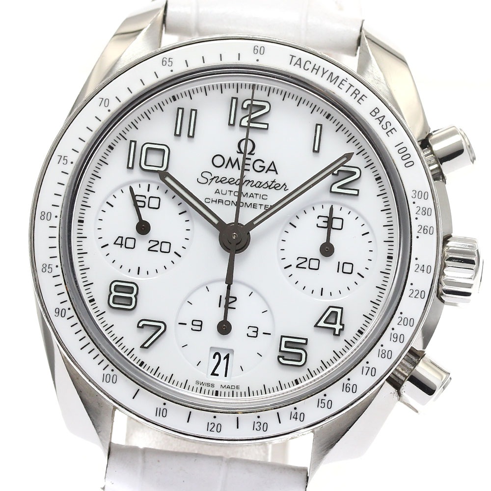 オメガ OMEGA 324.33.38.40.04.001 スピードマスター デイト クロノグラフ 自動巻き レディース _877552【中古】