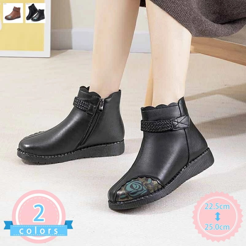 スノーシューズ ウィンターブーツ レディース ブーツ 暖かい 防寒 防水 防滑 冬用 裏ボア ショート丈 保温 フラット 通勤 通学 おしゃれ 厚底 大きいサイズ 歩きやすい スノーブーツ 防寒靴 軽
