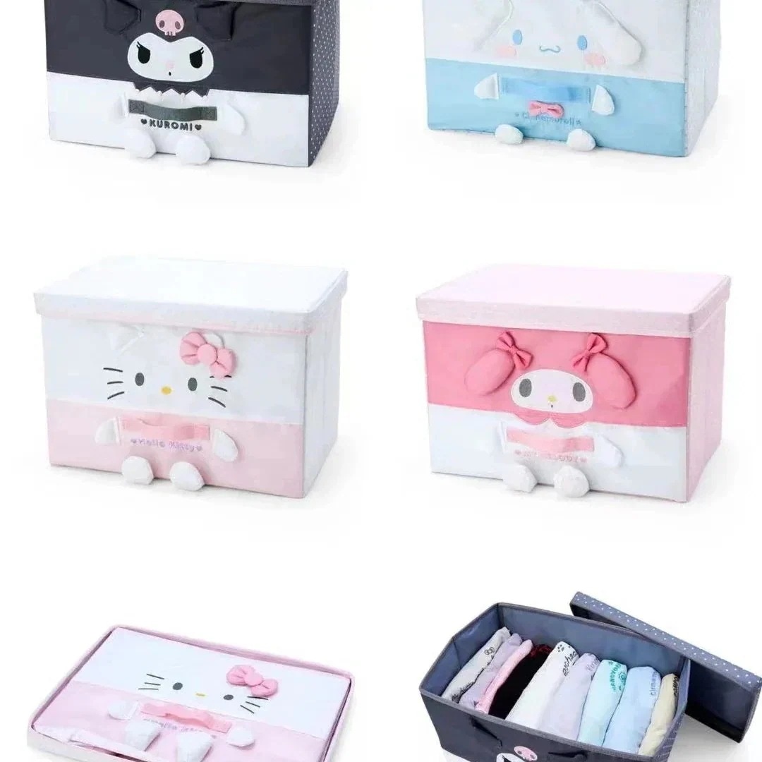 【時限割引】サンリオかわいいシナモン犬収納ボックス収納ボックス布製衣類おもちゃスナックオーガナイザーボックス車の収納メガ割 4,838円