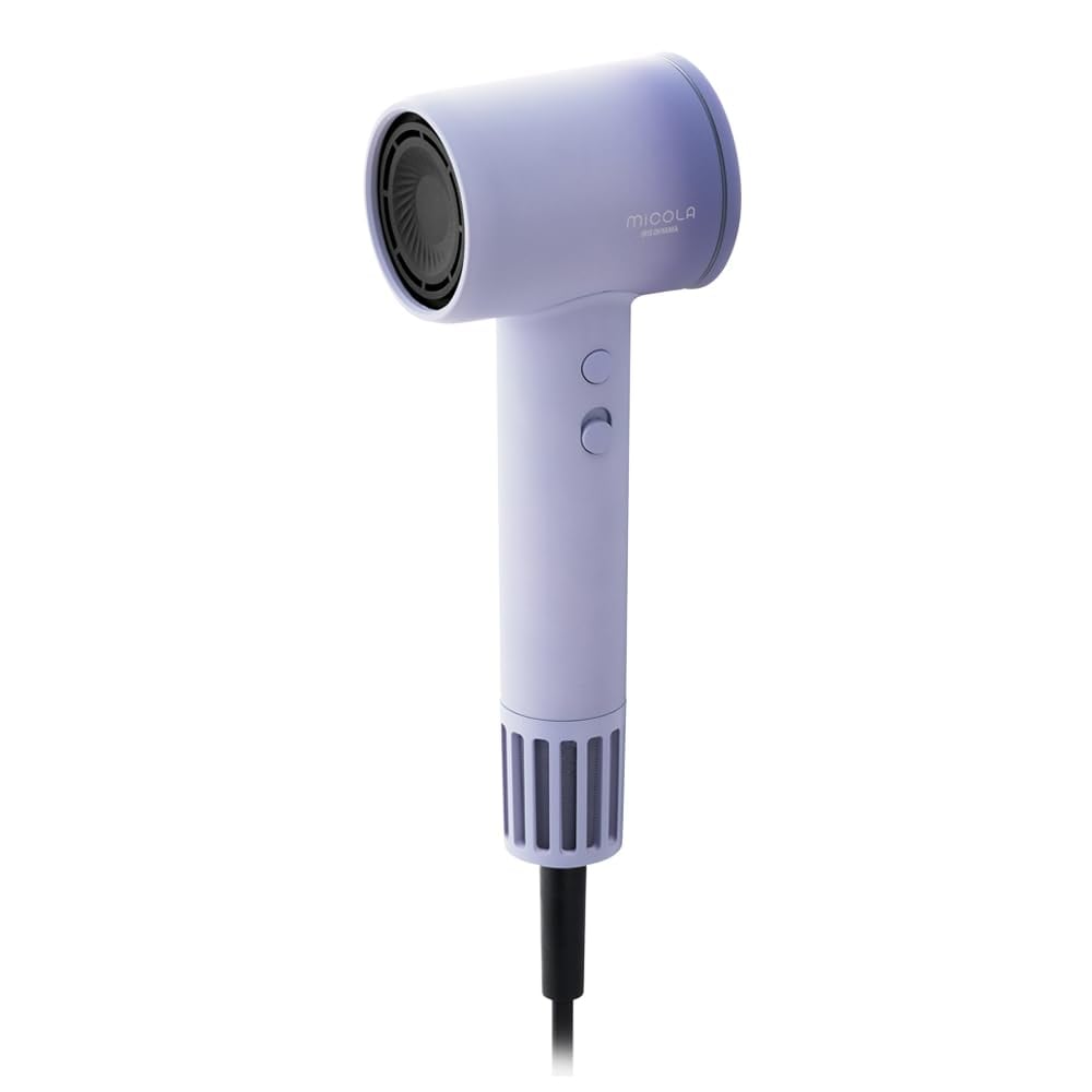 【母の日ギフト プレゼント】【MiCOLA】アイリスオーヤマ ドライヤー プラスマイナスイオン ヘアドライヤー 静電気抑制 大風量 速乾 軽量 ダメージケア 4段階温度調節 ラベンダーカラー HDR