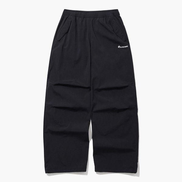 (30% OFF) ウーマンズ ストレッチ ウーブン ワイド ストレート パンツ (QQ122OPT28_BLK)