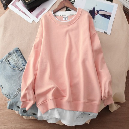 トップス プルオーバー 袖あり 長袖 レディース 個性的 大人 可愛い きれいめ シンプル カジュアル 上品 おしゃれ 主役級 存在感 春 秋 10代 20代 30代 学生 楽ちん ゆったり 無地