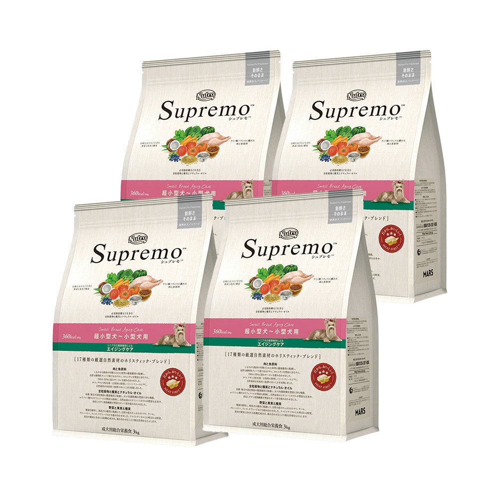 ニュートロ　超小型犬ー小型犬用　シニア犬用（エイジングケア）　３ｋｇX４袋　お一人様１点限り　ＣＲＣ45―02―53―10―00