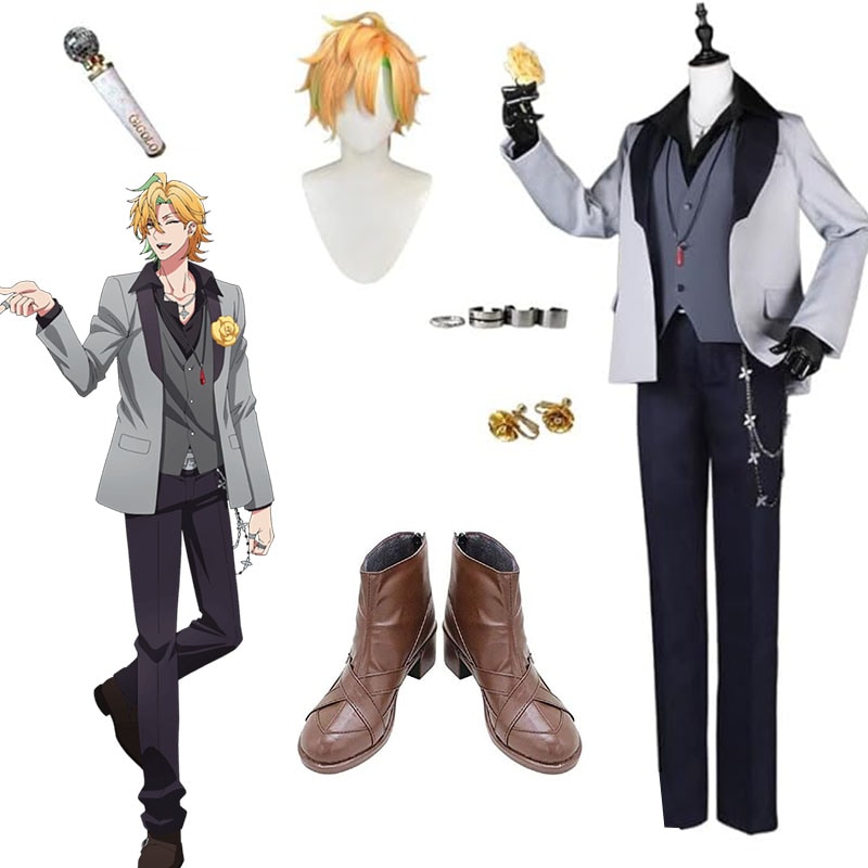 ヒプノシスマイク 伊弉冉 一二三 コスプレ 衣装 麻天狼 指輪＋耳飾り＋ネックレス＋チェーン＋バラ付き セット 新衣装 ウィッグ 靴 道具 追加可 いざなみ ひふみ コスプレ 衣装 ハロウィン