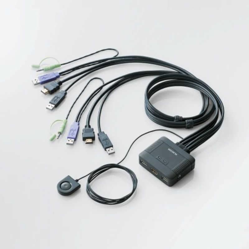 エレコム　ELECOM　HDMI対応パソコン切替器　KVM-HDHDU2