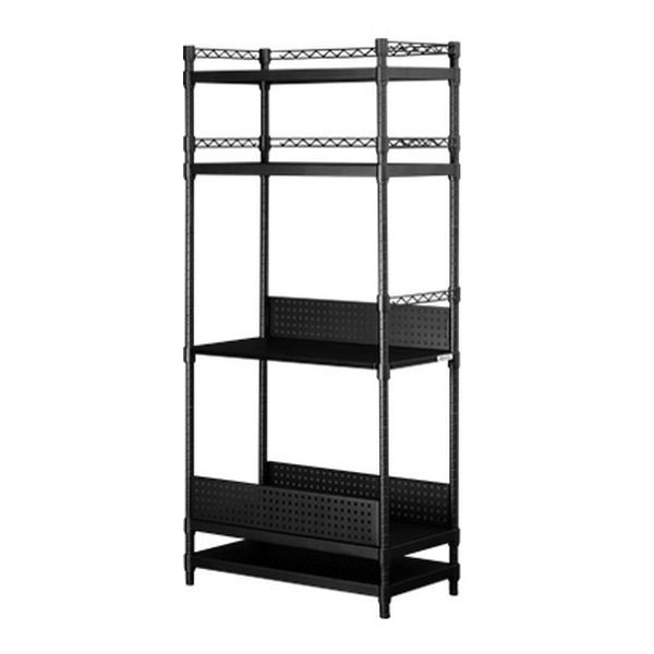 デスクサイドラック ラージタイプ/幅704mm/ブラック BHS-700SM-BK