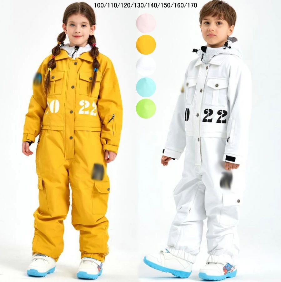 キッズスキーウェア 可愛い スノボーウェア 雪遊び スノーウェア オールインワン 男の子 女の子 スノーボードウェア 子供用 ジュニア スノボ スノーボード スノボー スキー スノボウェア ボードウェ