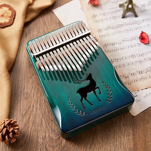 Kalimba Tensano,17キー,プレミアム品質の木製楽器,学習ブック付きのアフリカの音楽,カリンバ,ピアノ,フェスティバルギフト