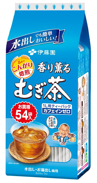 他サイト： 伊藤園 香り薫るむぎ茶 ティーバッグ 7.5g×54袋 ×10個 デカフェ・ノンカフェインの商品画像