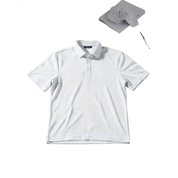 GFORE 26SS GEO ALL PLAY STRETCH KNIT POLO (GMP000132-SNO) (メンズオールプレーストレッチ