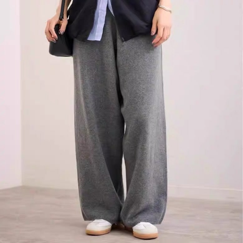 【限定セール】「FRAMeWORK」 ワイドパンツ レディース ロングパンツ ウールパンツ カシミアパンツ