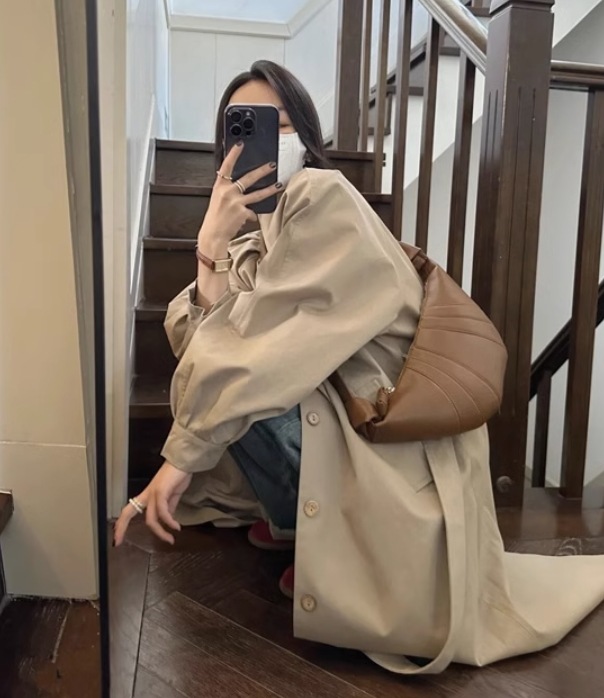 アウター デート モテアイテム トレンチコート 長袖 ロング丈 無地 大人可愛い きれいめ 上品 おしゃれ かっこいい 大人可愛い ラブリー キュート ガーリー クール モード系 セクシー エレガント