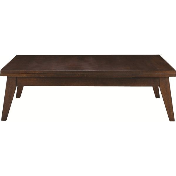 ローテーブル センターテーブル 幅120(180)cm ブラウン 木製 伸長式 木目調 リビング ダイニング インテリア家具