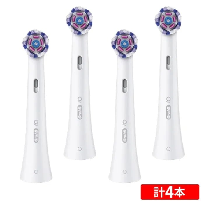 オーラルB iOシリーズ専用 電動歯ブラシ用 替えブラシ 2本入 2本入×2セット （計4本） ラディアントホワイト IORBWW-2EL-2SET