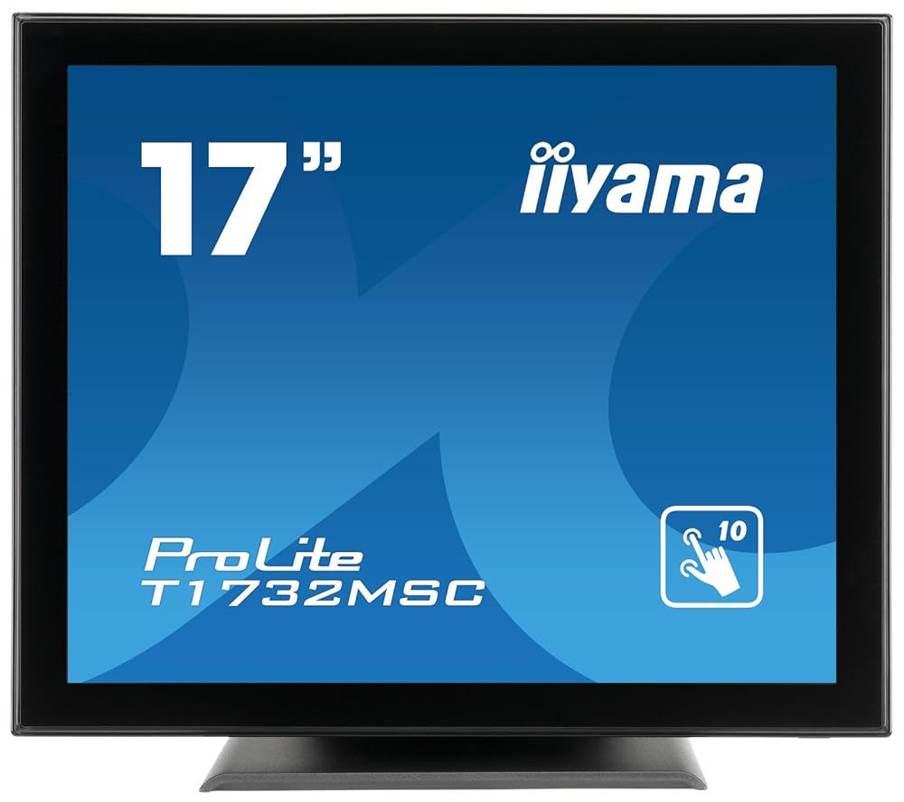 iiyama 17型ベゼルフリースタンド/投影型静電容量方式/ノングレア/3年保証/T1732MSC-B5X