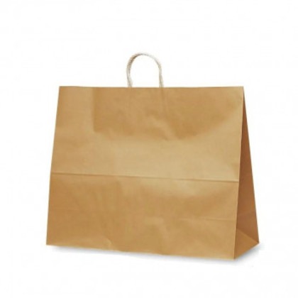 自動PP紐手提袋 T-17 茶無地 1746 50枚