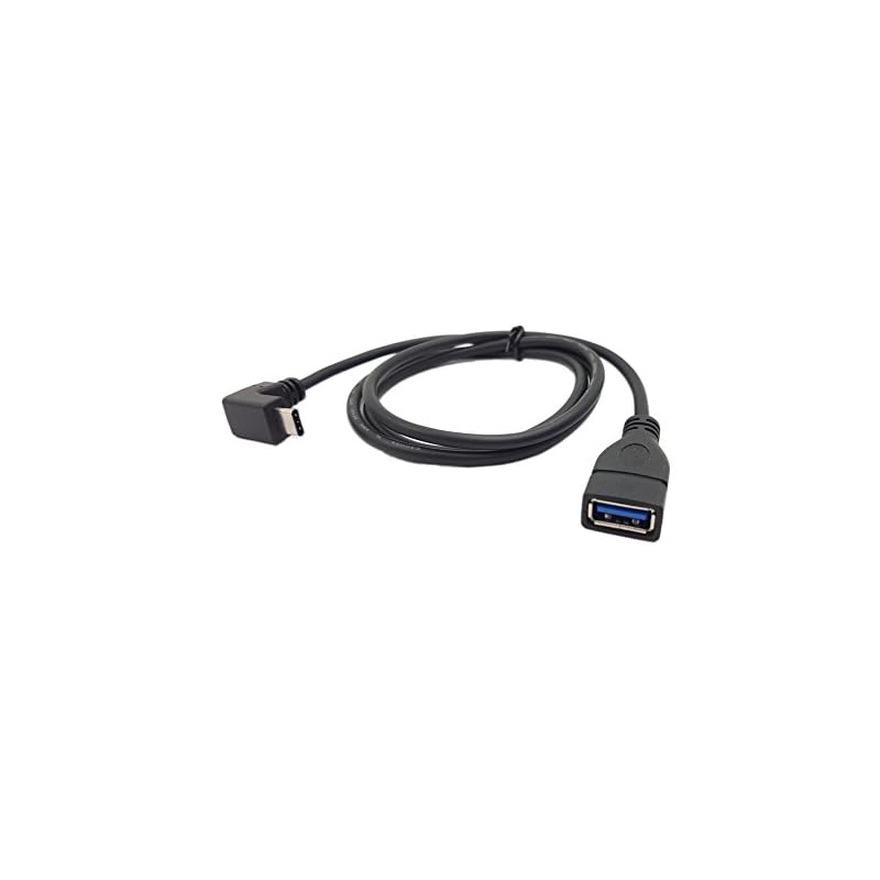 sinloon - C 90度OTG同期&充電ケーブル1 M / 3.3 Ft usb3 . 1（タイプC）オス上または下角度to USB 3.0 Aメスアダプタケーブル新しいMacbookChr