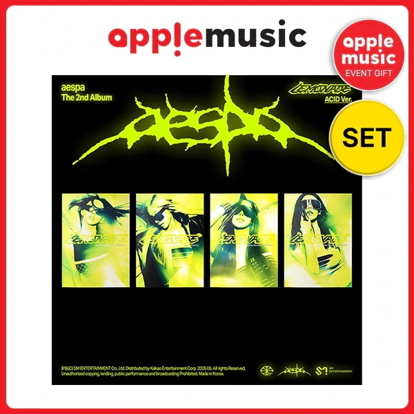 [APPLE MUSIC 特典付き][4種セット] aespa - 2nd Full [LEMONADE] [ACID Ver.]