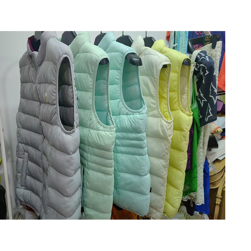 man colorful spring summer padding vest