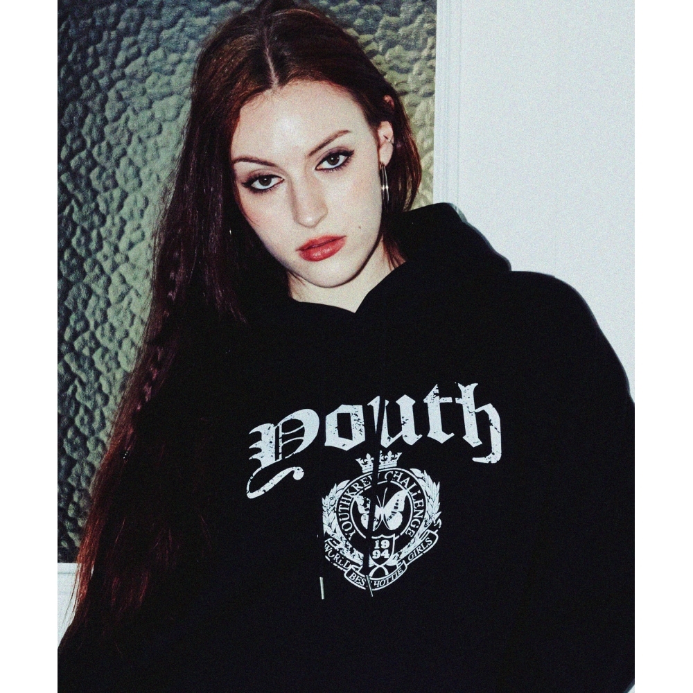 YOUTHKREW YKベラフード - ブラック