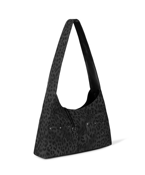 【FENNEC】 BASH SLOUCHY BAG - LEOPARD BLACK ショルダーバッグ 正規品