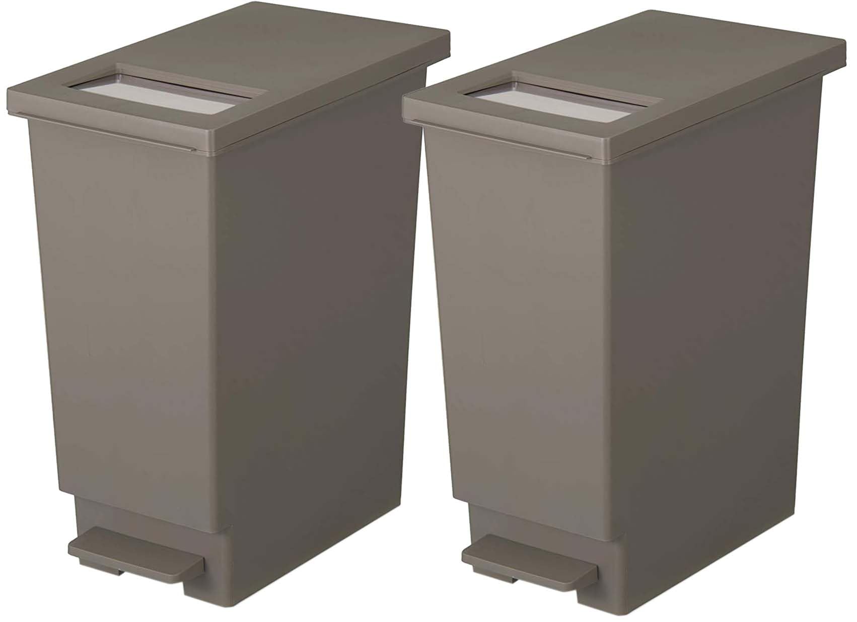 【.co.jp 限定】 新輝合成(Shinki Gosei) トンボ ユニード ゴミ箱 蓋を開けずにごみを捨てられる プッシュタイプ 軽いペダルでサッと開く キッチン 分別 30リットル ブラウン 2 5,446円