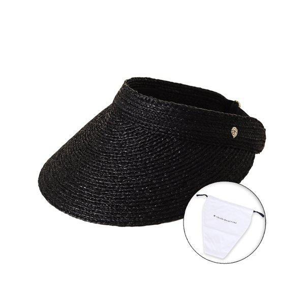 26SS 女性カースティンバイザーハット チャコール ダストバッグ付き HAT52474 CHARCOAL PKG