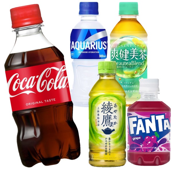 選べてお得！！ 300mlペット よりどり3ケースセット 72本 （24本×3ケース） コーラ ファンタ アクエリアス 綾鷹 爽健美茶