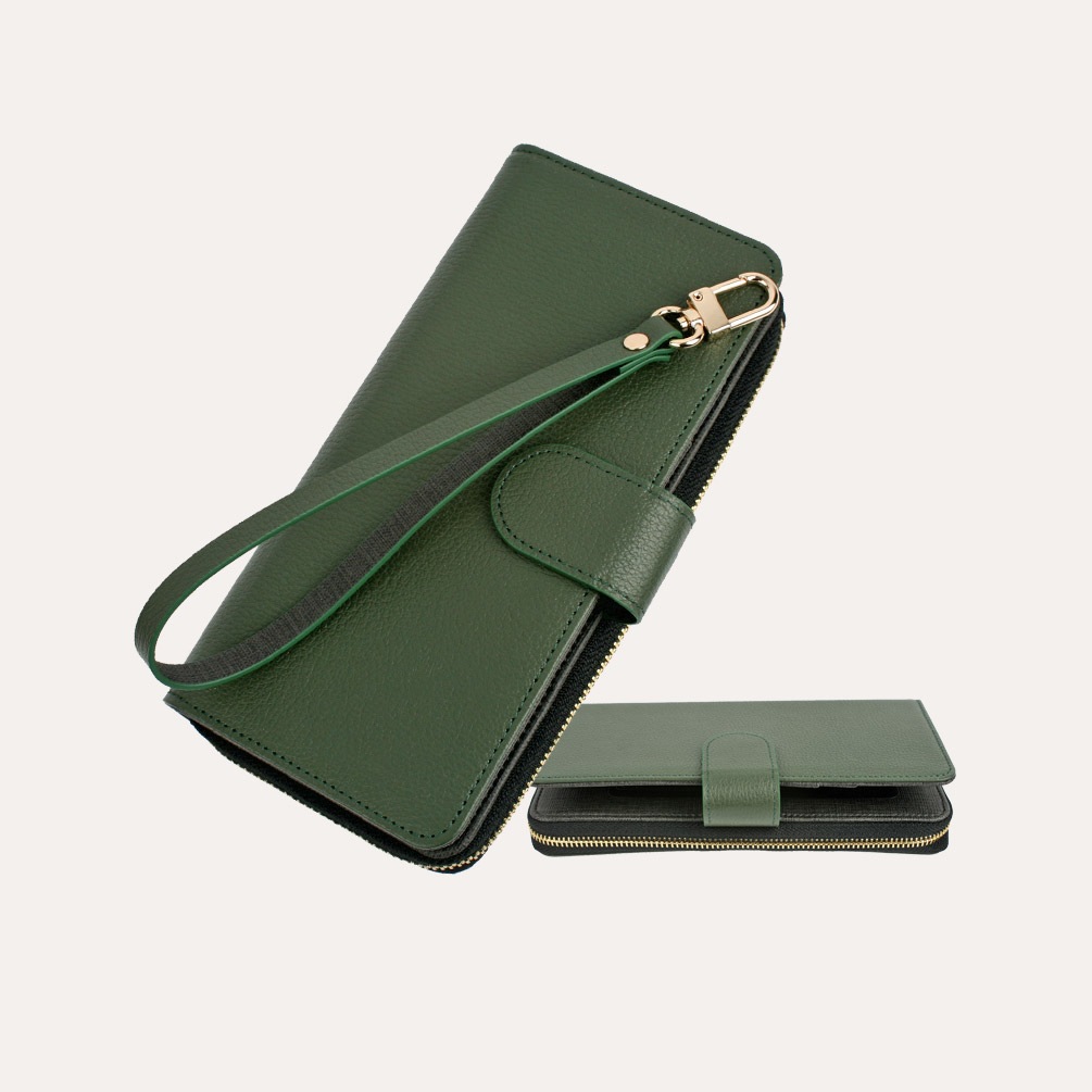 【正規品】ヤギ本革スマホケース財布一体型全機種対応 × 大容量カード収納 × ストラップ付き多機能エシカルケース