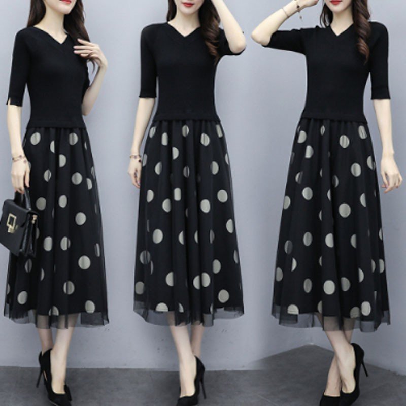 子供服 セットアップ キッズ 女の子 春夏 2点セット 上下セット Tシャツ キャミソール ドット柄