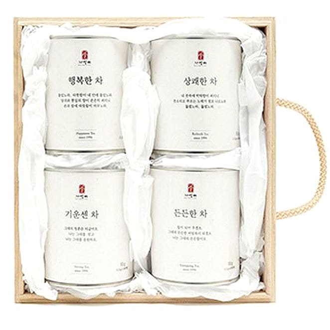 自然愛手作り韓国茶4種ギフトセット