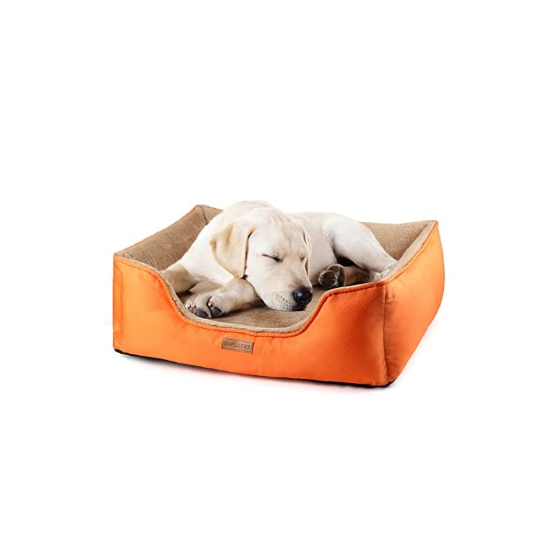 新しく着き ペットベッド SuplutuX 犬 (L) 75x60x19cm 大型犬/中型犬/小型犬用 洗える カバー取り外し可能 通年用 冬夏両用 ふわふわ ペットソファー クッション ベッド 猫 ベッド・マット・寝具
