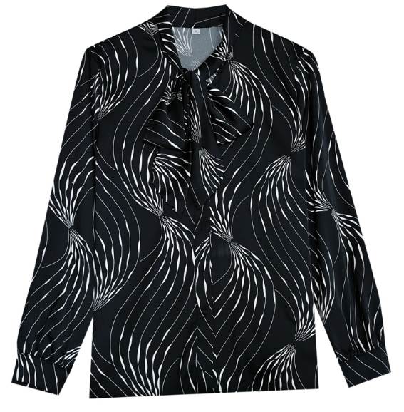 個性的 トップス シャツ ロング ロング丈 袖あり 長袖 リボン 大人可愛い きれいめ 大人 上品 おしゃれ お洒落 かっこいい 大人女子 こなれ感 ラフ メンズライク クール モード系 エレガント