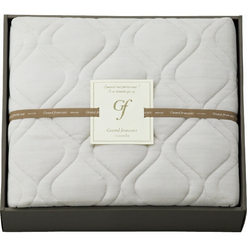 （ギフト）グランフランセヌーベル クール接触冷感敷きパッド グレージュ