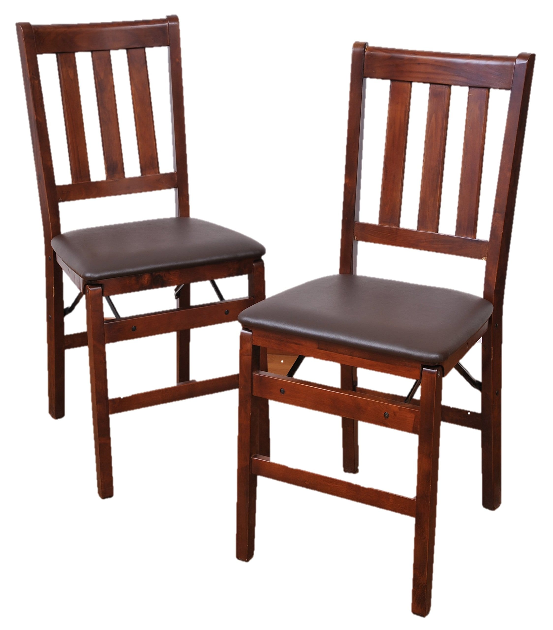 ビータ(Vita) 折りたたみダイニングチェア 2脚組 ダークブラウン